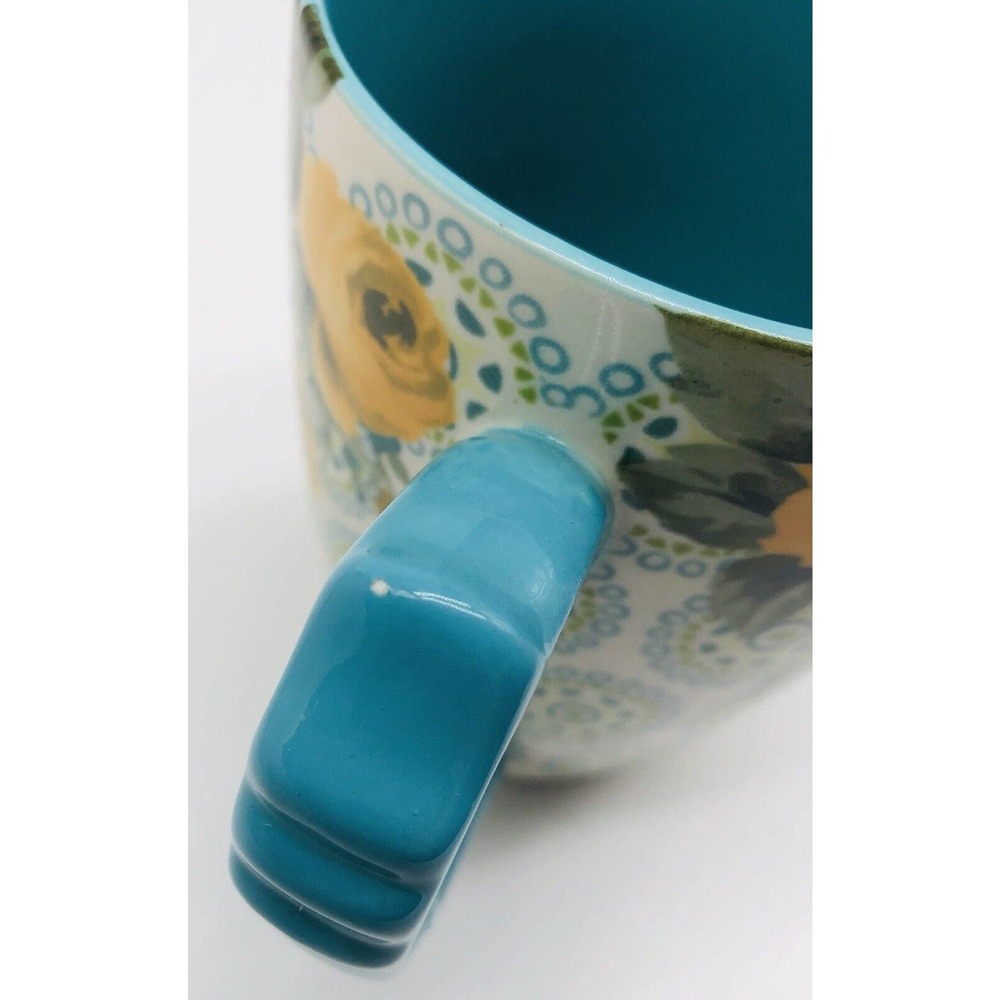 Pioneer Woman Jumbo Mug 24oz Latte Stoneware Rose Shadow Floral REPLACEMENT A1 - Picture 7 of 9